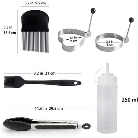 ZOLGINAH 12 Pcs Ensemble D'accessoires Pour Plaque Chauffante Professionnelle BBQ, En Acier Inoxydable Spatule Plancha - Idéal Pour Les Grillades Teppanyaki - Kit Cadeau Grill 4 ZOLGINAH 12 Pcs Ensemble D'accessoires Pour Plaque Chauffante Professionnelle BBQ, En Acier Inoxydable Spatule Plancha - Idéal Pour Les Grillades Teppanyaki - Kit Cadeau Grill – Image 4