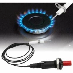 GALOZZOIT Lot De 2 Allumeurs Piézo - Allumage Piézo - Résistant à La Chaleur - Pour Barbecue à Gaz - Allumage Piézo - Igniter - Électrode Ignition Spark - Avec Bouton Poussoir - Allume-étincelles Piézo -Accessoires de barbecue Soldes 59853803 3
