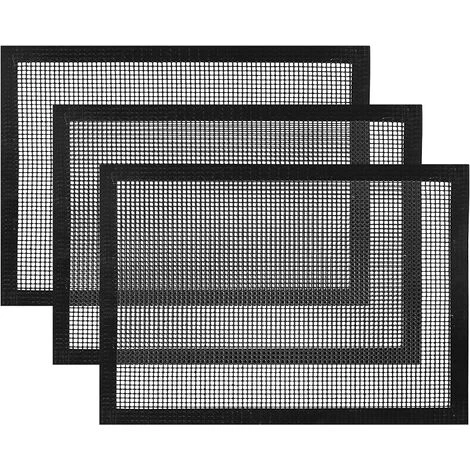 MINKUROW Grille Barbecue Feuilles De Cuisson En Maille Pour Grill D’extérieur à Gaz Et Charbon Et Fumoirs à Pellets - Robustes, Réutilisables Et Faciles à Nettoyer - 40 X 33 Cm, Lot De 3 1 MINKUROW Grille Barbecue Feuilles De Cuisson En Maille Pour Grill D’extérieur à Gaz Et Charbon Et Fumoirs à Pellets - Robustes, Réutilisables Et Faciles à Nettoyer - 40 X 33 Cm, Lot De 3