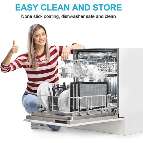 MINKUROW Grille Barbecue Feuilles De Cuisson En Maille Pour Grill D’extérieur à Gaz Et Charbon Et Fumoirs à Pellets - Robustes, Réutilisables Et Faciles à Nettoyer - 40 X 33 Cm, Lot De 3 4 MINKUROW Grille Barbecue Feuilles De Cuisson En Maille Pour Grill D’extérieur à Gaz Et Charbon Et Fumoirs à Pellets - Robustes, Réutilisables Et Faciles à Nettoyer - 40 X 33 Cm, Lot De 3 – Image 4