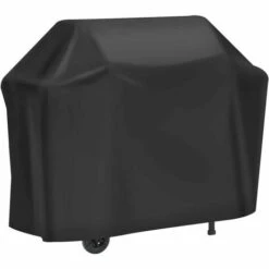 LTS FAFA Housse De Bâche Oxford 210D Robuste Protection De Gril à Gaz, Housse De Gril Anti-vent/UV/eau/humidité/poussière 147x61x117cm Noir
