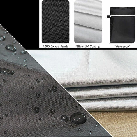 LITZEE Ustensile De Barbecue Housse De Barbecue Ronde En Tissu Oxford 420D En Tissu De Protection Anti-poussiere Pour Four Exterieur, Tissu De Protection Pour Pare-soleil Pour Meubles De Poele A Grille De Four, Modele: Noir 71x68cm 3 LITZEE Ustensile De Barbecue Housse De Barbecue Ronde En Tissu Oxford 420D En Tissu De Protection Anti-poussiere Pour Four Exterieur, Tissu De Protection Pour Pare-soleil Pour Meubles De Poele A Grille De Four, Modele: Noir 71x68cm – Image 3