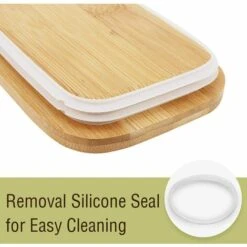 JOORRT Beurrier - Boite à Beurre En Porcelaine Avec Couvercle En Bois Et Petit Couteau | Boîte à Fromage Pour Conservation Au Frigo Cusine 250g Couleur Blanc 7 JOORRT Beurrier - Boite à Beurre En Porcelaine Avec Couvercle En Bois Et Petit Couteau | Boîte à Fromage Pour Conservation Au Frigo Cusine 250g Couleur Blanc -Accessoires de barbecue Soldes 60667978 3