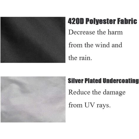 MINKUROW Couverture Du Foyer Housse De Protection Pour Brasero Réutilisable Imperméable Couverture De Gril Housse Barbecue (112 X 61cm) 2 MINKUROW Couverture Du Foyer Housse De Protection Pour Brasero Réutilisable Imperméable Couverture De Gril Housse Barbecue (112 X 61cm) – Image 2