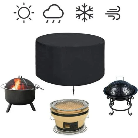 MINKUROW Couverture Du Foyer Housse De Protection Pour Brasero Réutilisable Imperméable Couverture De Gril Housse Barbecue (112 X 61cm) 5 MINKUROW Couverture Du Foyer Housse De Protection Pour Brasero Réutilisable Imperméable Couverture De Gril Housse Barbecue (112 X 61cm) – Image 5