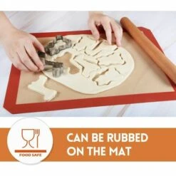 ILOVEMILAN Tapis De Cuisson En Silicone Antiadhésif, Sans Danger Pour Les Aliments - Lot De 2 -Accessoires de barbecue Soldes 61069988 5