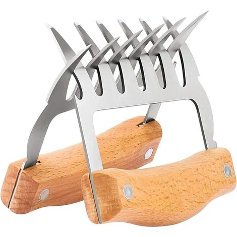EINEMGELD Griffe De Viande, Griffes D'ours BBQ, Griffe De Viande En Acier Inoxydable, Convient Pour Le Porc, La Séparation De Poulet, Le Barbecue, Le Poulet Rôti, Etc 1 EINEMGELD Griffe De Viande, Griffes D'ours BBQ, Griffe De Viande En Acier Inoxydable, Convient Pour Le Porc, La Séparation De Poulet, Le Barbecue, Le Poulet Rôti, Etc