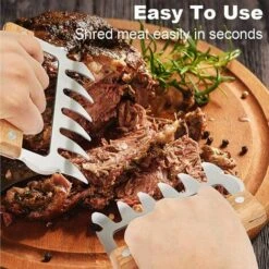 EINEMGELD Griffe De Viande, Griffes D'ours BBQ, Griffe De Viande En Acier Inoxydable, Convient Pour Le Porc, La Séparation De Poulet, Le Barbecue, Le Poulet Rôti, Etc 7 EINEMGELD Griffe De Viande, Griffes D'ours BBQ, Griffe De Viande En Acier Inoxydable, Convient Pour Le Porc, La Séparation De Poulet, Le Barbecue, Le Poulet Rôti, Etc -Accessoires de barbecue Soldes 61195032 4