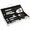 BAICCCF Ustensile De Barbecue Ensemble D'outils De Cuisson Pour Barbecue, Ensemble D'ustensiles De Cuisson, Outils De Barbecue En Acier Inoxydable, Accessoires De Cuisson Professionnels Avec Spatule, Pinces, Fourchettes, Brosse Et étui De Transport