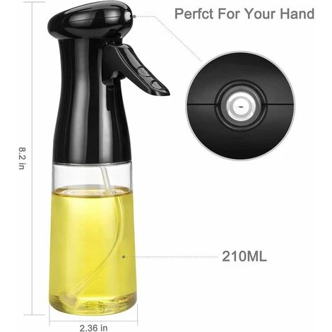 JOORRT Pulvérisateur D'huile D'olive, Flacon Pulvérisateur De Vinaigre D'huile D'olive Portable, Pulvérisateur D'huile D'olive Avec Brosse Pour Barbecue/cuisine/grillades/pâtes/salade/cuisson (noir) 3 JOORRT Pulvérisateur D'huile D'olive, Flacon Pulvérisateur De Vinaigre D'huile D'olive Portable, Pulvérisateur D'huile D'olive Avec Brosse Pour Barbecue/cuisine/grillades/pâtes/salade/cuisson (noir) – Image 3