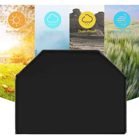 LYCXAMES Housse De Barbecue Résistante En Tissu Oxford Imperméable Et Coupe-Vent Résistant à La Décoloration Pour Barbecue Weber, Brinkmann Et La Plupart Des étagères De Barbecue. 145 X 61 X 117 Cm. 4 LYCXAMES Housse De Barbecue Résistante En Tissu Oxford Imperméable Et Coupe-Vent Résistant à La Décoloration Pour Barbecue Weber, Brinkmann Et La Plupart Des étagères De Barbecue. 145 X 61 X 117 Cm. â Image 4