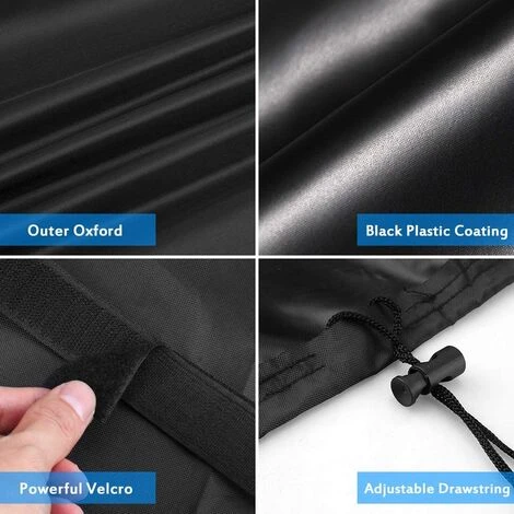 MEZHENG Housse De Barbecue, Housse De Protection étanche Pour Barbecue à Gaz, 77 X 67 X 110 Cm, Noir 4 MEZHENG Housse De Barbecue, Housse De Protection étanche Pour Barbecue à Gaz, 77 X 67 X 110 Cm, Noir – Image 4