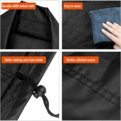 LITZEE Housse De Protection Pour BraséRos Ø 85 X 40 Cm ImperméAble,Housse Brasero RéSistant Aux UV,RéSistant à La DéChirure, Tissu Oxford 210D Housse Pour Foyer Barbecue 8 LITZEE Housse De Protection Pour BraséRos Ø 85 X 40 Cm ImperméAble,Housse Brasero RéSistant Aux UV,RéSistant à La DéChirure, Tissu Oxford 210D Housse Pour Foyer Barbecue -Accessoires de barbecue Soldes 63867230 4