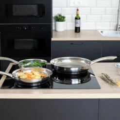 Lot De 3 Poêles 20/24/28cm Inox - Mep136 - Livoo - Inox -Accessoires de barbecue Soldes 63926675 4