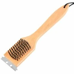 BENOBBY KIDS Brosse Barbecue, Acier Inox/Bouleau FSC, 31 Cm