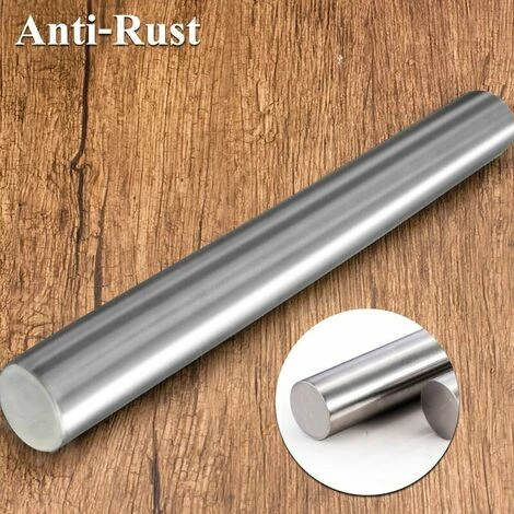 Rouleau à Pâtisserie En Acier Inoxydable, Rouleaux à Pâtisserie En Métal Pour La Cuisson, La Pâte à Biscuits Et à Pâtisserie, Etc. - 1,5 Pouce De Diamètre (solide) S'arêern 4 Rouleau à Pâtisserie En Acier Inoxydable, Rouleaux à Pâtisserie En Métal Pour La Cuisson, La Pâte à Biscuits Et à Pâtisserie, Etc. - 1,5 Pouce De Diamètre (solide) S'arêern â Image 4