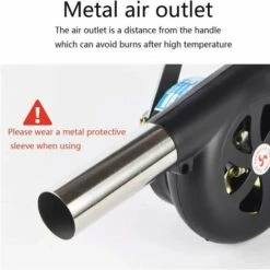 OSQI Souffleur De Barbecue Manuel，Ventilateur De Barbecue，Convient Pour La Cuisine En Plein Air, Le Barbecue, La Cheminée. -Accessoires de barbecue Soldes 65501072 4