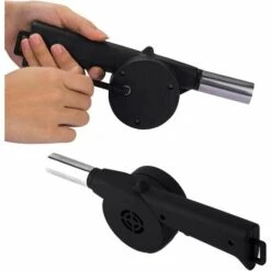 OSQI Ventilateur De Barbecue, Ventilateur à Manivelle Pour Barbecues Au Charbon De Bois, Pique-nique En Plein Air, Camping, Outil De Cuisine -Accessoires de barbecue Soldes 65501169 3
