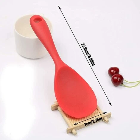 OSQI Cuillère Antiadhésive En Silicone De Cuisine 2 Pièces Ensemble De Cuillères En Silicone Cuillère De Cuisine Antiadhésive Cuillères à Riz En Silicone Scoop Revêtement Antiadhésif Pour Mélanger Et Servir 2 OSQI Cuillère Antiadhésive En Silicone De Cuisine 2 Pièces Ensemble De Cuillères En Silicone Cuillère De Cuisine Antiadhésive Cuillères à Riz En Silicone Scoop Revêtement Antiadhésif Pour Mélanger Et Servir – Image 2