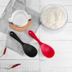 OSQI Cuillère Antiadhésive En Silicone De Cuisine 2 Pièces Ensemble De Cuillères En Silicone Cuillère De Cuisine Antiadhésive Cuillères à Riz En Silicone Scoop Revêtement Antiadhésif Pour Mélanger Et Servir 9 OSQI Cuillère Antiadhésive En Silicone De Cuisine 2 Pièces Ensemble De Cuillères En Silicone Cuillère De Cuisine Antiadhésive Cuillères à Riz En Silicone Scoop Revêtement Antiadhésif Pour Mélanger Et Servir -Accessoires de barbecue Soldes 65502222 5