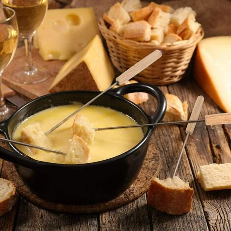 OSQI Set De 6 Fourchettes à Fondue En Acier Inoxydable Avec Manche En Bois Résistant à La Chaleur 24cm 5 OSQI Set De 6 Fourchettes à Fondue En Acier Inoxydable Avec Manche En Bois Résistant à La Chaleur 24cm – Image 5