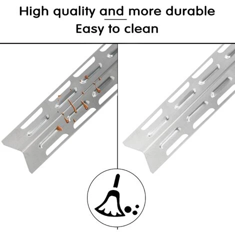 OSQI Bouclier Thermique De Remplacement 41 Cm Pour Ultar, Blooma, Outback, Kenmore, Master Forge, Perfect Flame, Diffuseur De Flammes En Acier Inoxydable Pour Gril à Gaz, Pièce De Rechange Pour La Plupart Des Modèles De Gril, Lot De 4 4 OSQI Bouclier Thermique De Remplacement 41 Cm Pour Ultar, Blooma, Outback, Kenmore, Master Forge, Perfect Flame, Diffuseur De Flammes En Acier Inoxydable Pour Gril à Gaz, Pièce De Rechange Pour La Plupart Des Modèles De Gril, Lot De 4 – Image 4