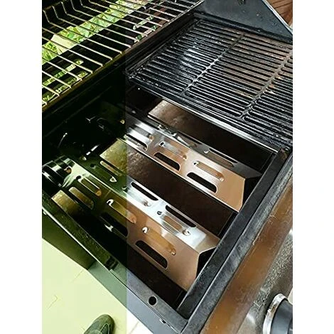 OSQI Bouclier Thermique De Remplacement 41 Cm Pour Ultar, Blooma, Outback, Kenmore, Master Forge, Perfect Flame, Diffuseur De Flammes En Acier Inoxydable Pour Gril à Gaz, Pièce De Rechange Pour La Plupart Des Modèles De Gril, Lot De 4 5 OSQI Bouclier Thermique De Remplacement 41 Cm Pour Ultar, Blooma, Outback, Kenmore, Master Forge, Perfect Flame, Diffuseur De Flammes En Acier Inoxydable Pour Gril à Gaz, Pièce De Rechange Pour La Plupart Des Modèles De Gril, Lot De 4 – Image 5