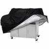 GALOZZOIT Housse Barbecue, Housse Bârbecue Gaz, 210D Bache De Protection BBQ Couverture Tissu Oxford Étanche Résistant Aux UV Et Aux Larmes, Pour Weber, Holland, Jennair Etc——Noir 145*61*117cm