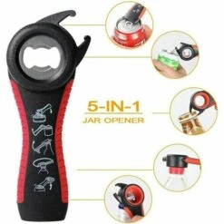 LUCKY-88 Nouveau Ouvre-boîte Ensemble De Trois Pièces Ensemble De 2 Pièces Ouvre-bouteille 4 En 1 Ensemble De 2 Pièces B Noir Rouge OPP -Accessoires de barbecue Soldes 65800722 5