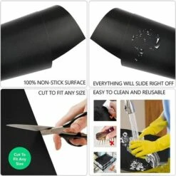 THSINDE Tapis De Cuisson Barbecue, Set De 6 Feuille De Cuisson Pour Barbecue Et Four - 40*33 Cm Anti-adhérent De BBQ Et Feuilles De Cuisson Réutilisable Pour Les Barbecue à Gaz, Charbon Ou électriques -Accessoires de barbecue Soldes 66178686 4