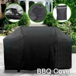 YIENJAOY Housse Barbecue, Barbecue Bâche De Protection BBQ, Couverture De Grill Anti-Vent/Anti-UV/Anti-l'eau/Anti-l'Humidité/Antipoussière 210D，80*66*100cm -Accessoires de barbecue Soldes 66374013 3