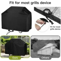 YIENJAOY Housse Barbecue, Barbecue Bâche De Protection BBQ, Couverture De Grill Anti-Vent/Anti-UV/Anti-l'eau/Anti-l'Humidité/Antipoussière 210D，80*66*100cm -Accessoires de barbecue Soldes 66374013 4