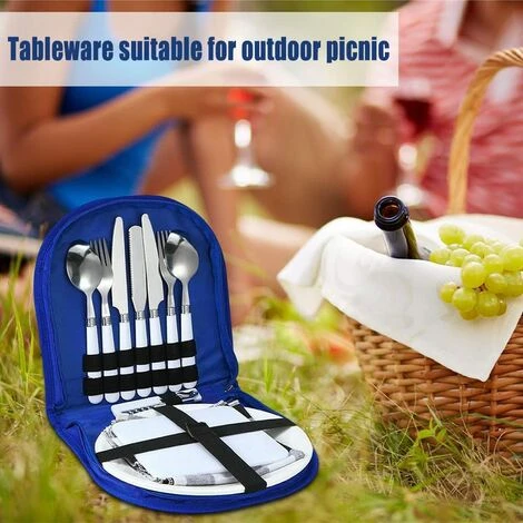 OCXIN Ensemble De Couverts De Camping, Ensemble De Vaisselle De Camping 12 Pièces Avec Couteau, Fourchette, Cuillère, Assiette Et Ouvre-bouteille Pour La Cuisine De Voyage, Le Camping, La Randonnée 5 OCXIN Ensemble De Couverts De Camping, Ensemble De Vaisselle De Camping 12 Pièces Avec Couteau, Fourchette, Cuillère, Assiette Et Ouvre-bouteille Pour La Cuisine De Voyage, Le Camping, La Randonnée â Image 5