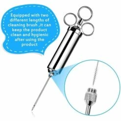 OCXIN Seringue à Rôtir BBQ 60 Ml Avec 3 Aiguilles, Seringue à Mariner, Seringue à Viande En Acier Inoxydable, Seringue à Marinade, Seringue à épices, Aide De Cuisine Pour Boeuf, Viande, Poulet, Pâtisseries Avec Confiture, Certification FDA 7 OCXIN Seringue à Rôtir BBQ 60 Ml Avec 3 Aiguilles, Seringue à Mariner, Seringue à Viande En Acier Inoxydable, Seringue à Marinade, Seringue à épices, Aide De Cuisine Pour Boeuf, Viande, Poulet, Pâtisseries Avec Confiture, Certification FDA -Accessoires de barbecue Soldes 66860204 3