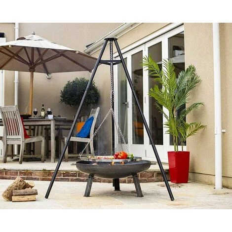 Grille De Cuisson Sur Trépied Réglable D65cm La Hacienda 2 Grille De Cuisson Sur Trépied Réglable D65cm La Hacienda â Image 2