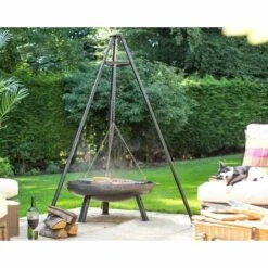 Grille De Cuisson Sur Trépied Réglable D65cm La Hacienda 6 Grille De Cuisson Sur Trépied Réglable D65cm La Hacienda -Accessoires de barbecue Soldes 7029822 3